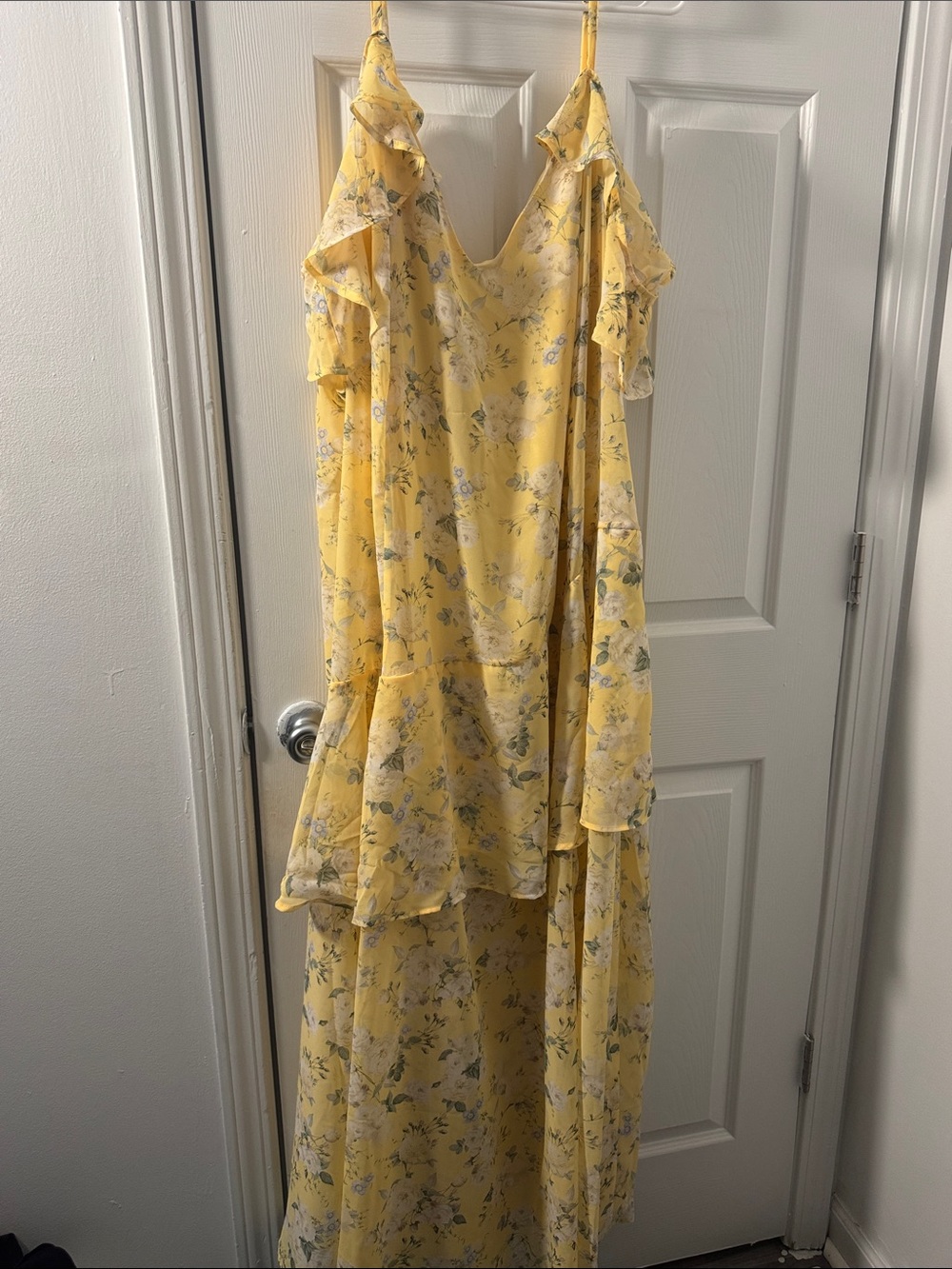 Torrid Yellow Floral Maxi Dress